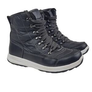 Weatherproof Katie Quilted Water Resistant Winter Rain Lace Up Size 6 Boots